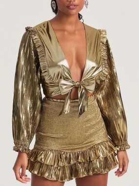 LOVE SHACK FANCY MISSY CROP TOP